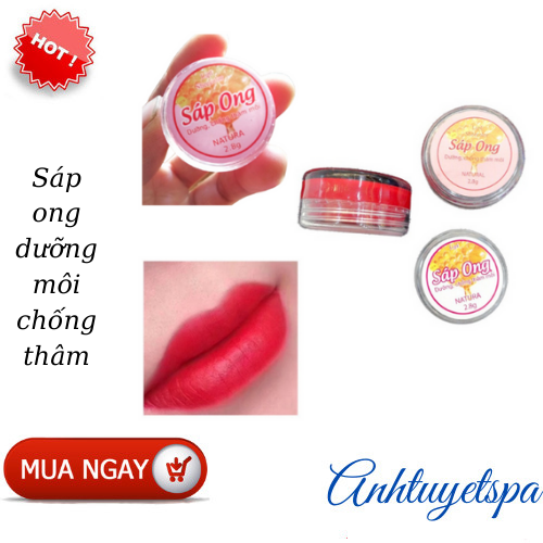 Sáp ong dưỡng môi chống thâm , Son dưỡng môi sáp ong hoàn toàn từ thiên nhiên , dưỡng giúp môi nhanh phục hồi