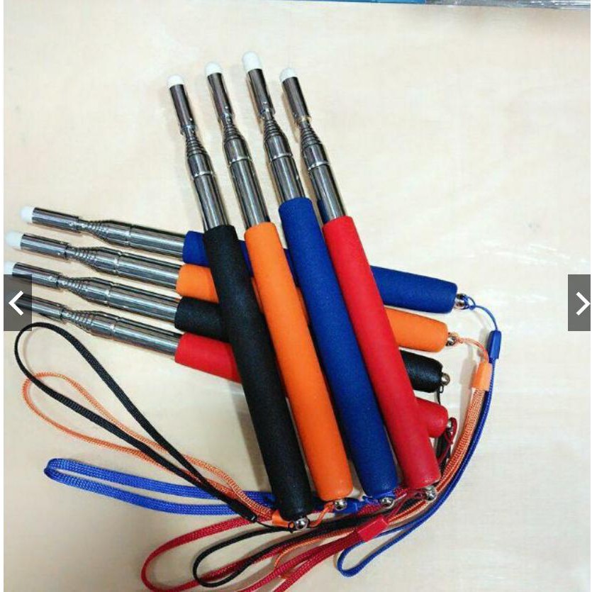 Que chỉ bảng inox đầu nỉ 1 mét - có dây đeo