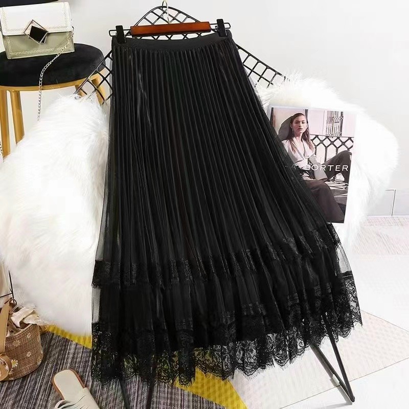 Chân váy voan ly - có thể mặc 2 kiểu khác nhau