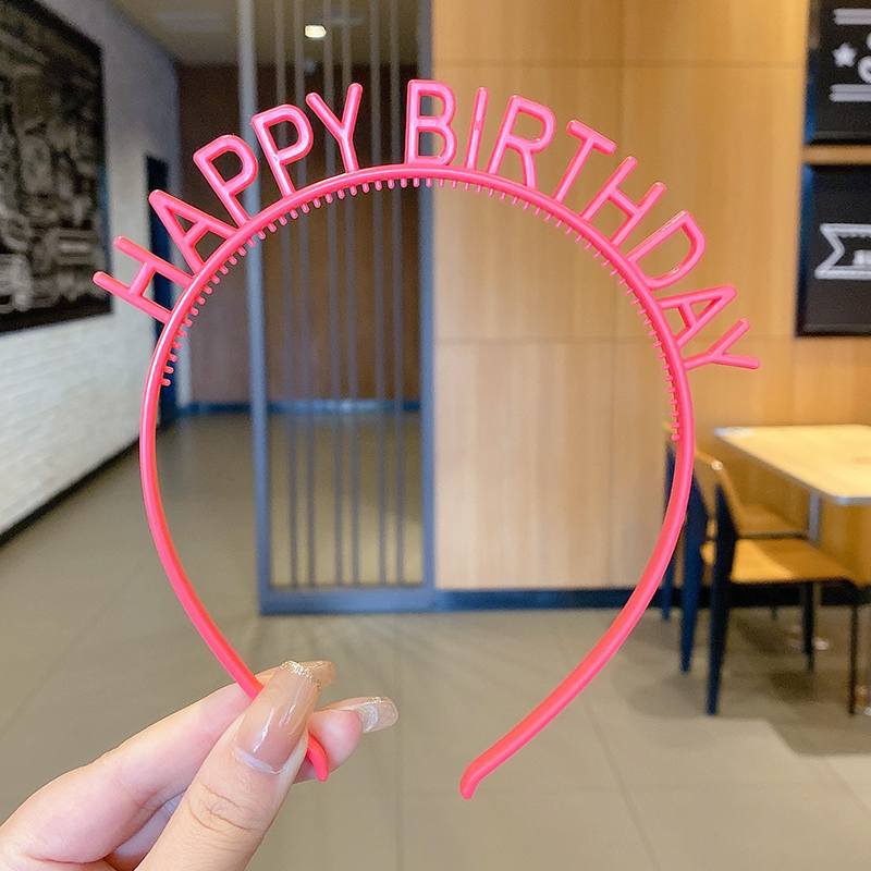 Nơ bờm cài tóc chữ happy birthday