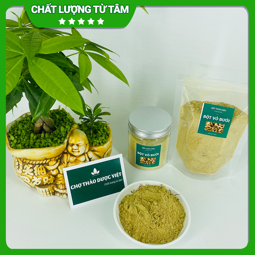 Bột vỏ bưởi 100g, nguyên chất , hỗ trợ giảm cân, giảm mỡ máu, thanh lọc, đẹp da, kích thích mọc tóc