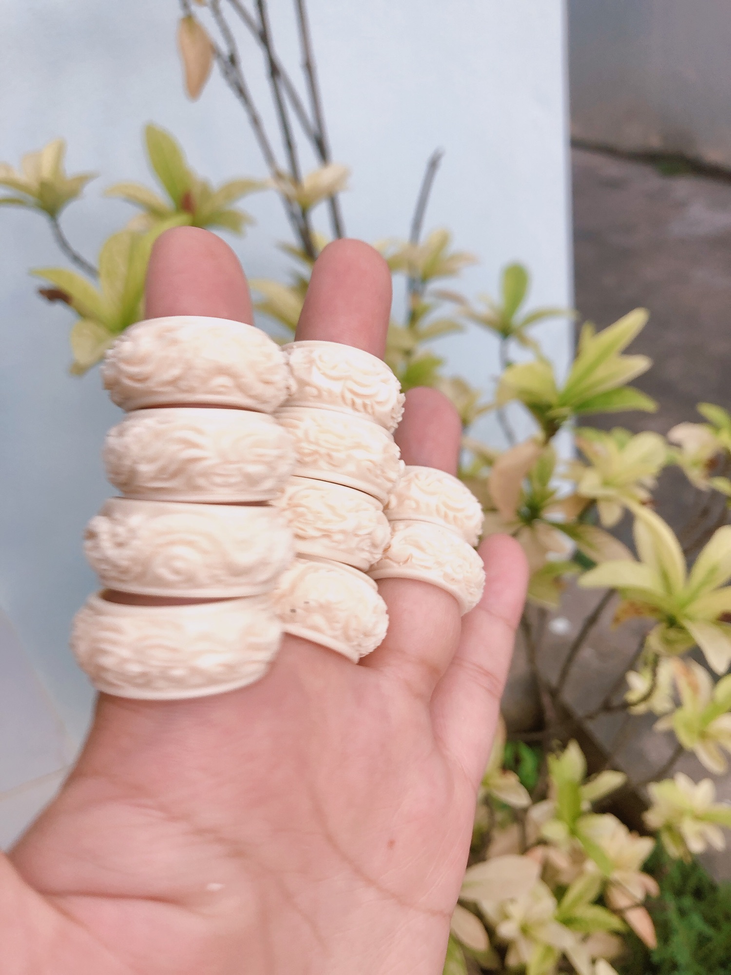 Nhẫn mỹ nghệ trạm khắc rồng tinh xảo