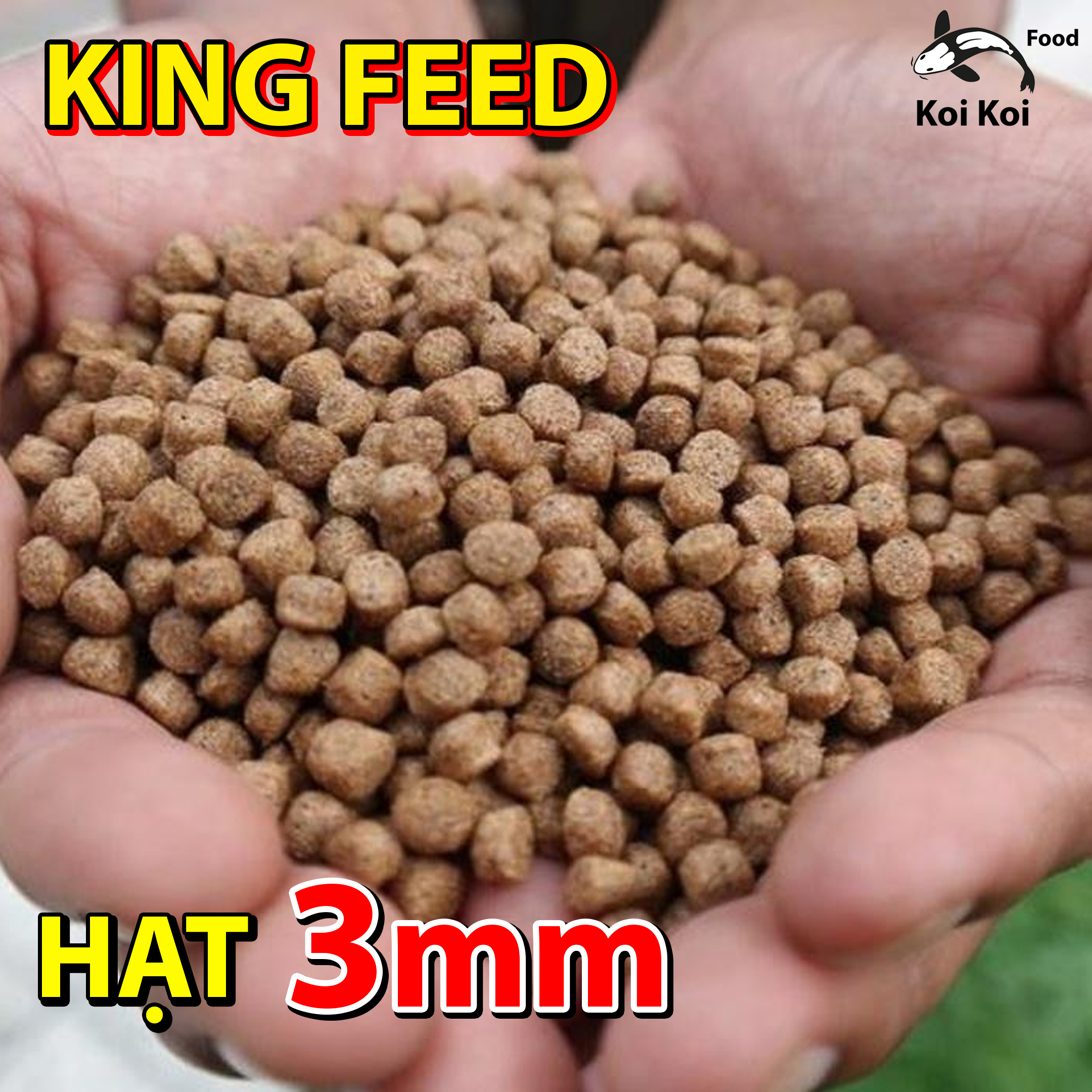 Cám Cá Koi (size 3mm) KING FEED - Thức Ăn Cho Cá Koi Nhỏ