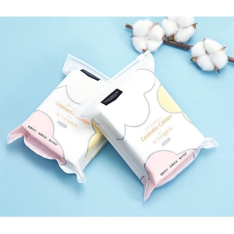 [HCM]Gói 200 Miếng Bông Tẩy Trang Maycreate