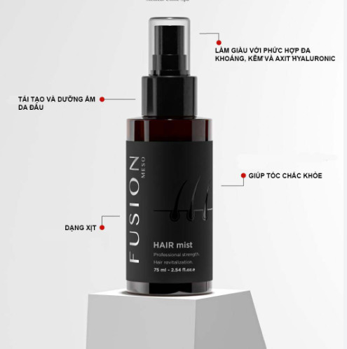 Xịt Dưỡng Tóc Fusion Meso Hair Mist Giúp Mọc Tóc 75ml