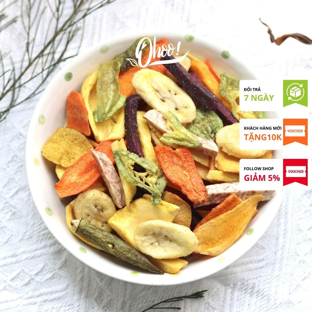 Trái Cây Sấy Mix Rau Củ Sấy hàng xuất khẩu Ohoo