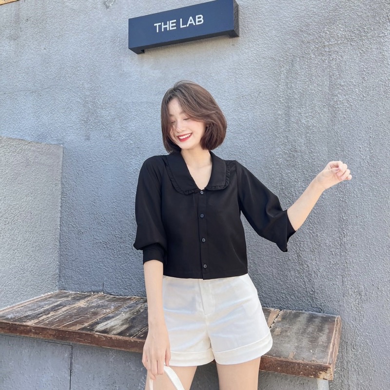 áo sơmi cổ xếp ly Elly clothing