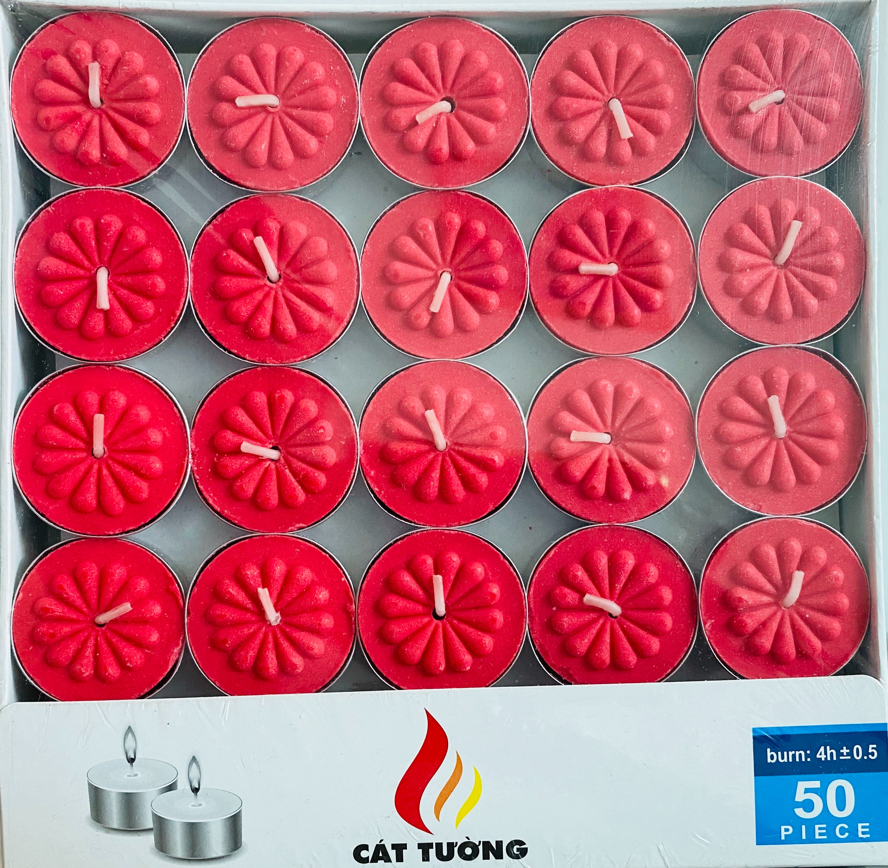 [HCM]Nến tealight 50 viên đốt cháy 4 tiếng