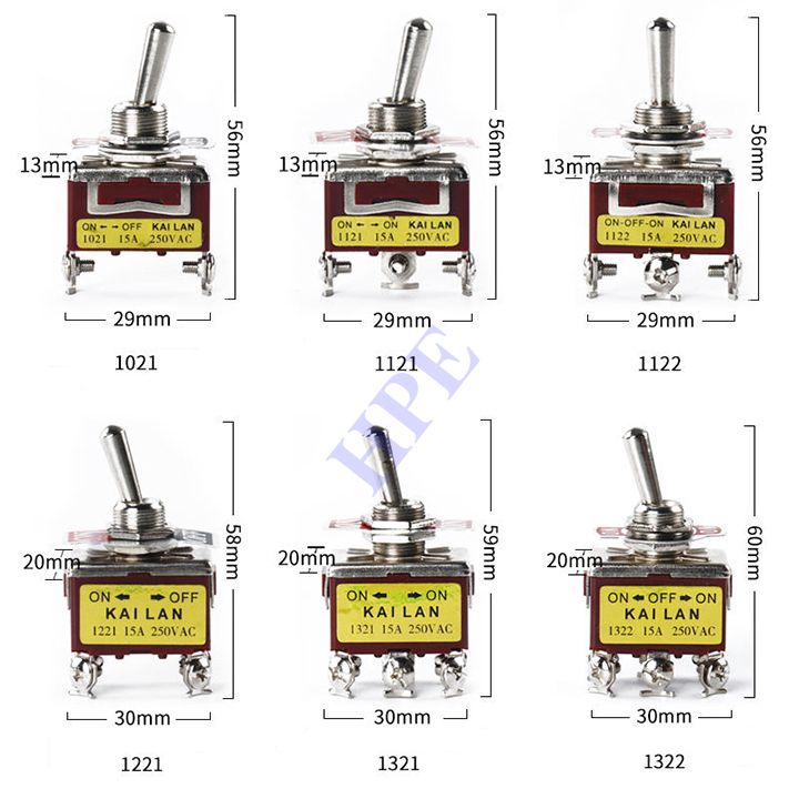 Công tắc gạt 6 chân ON-OFF-ON