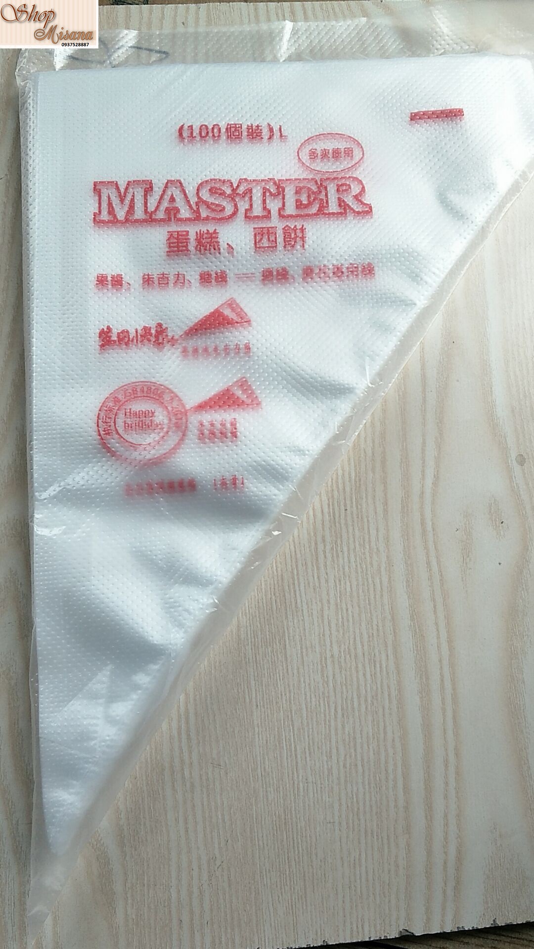 [HCM]Bộ 100 túi bắt bông kem