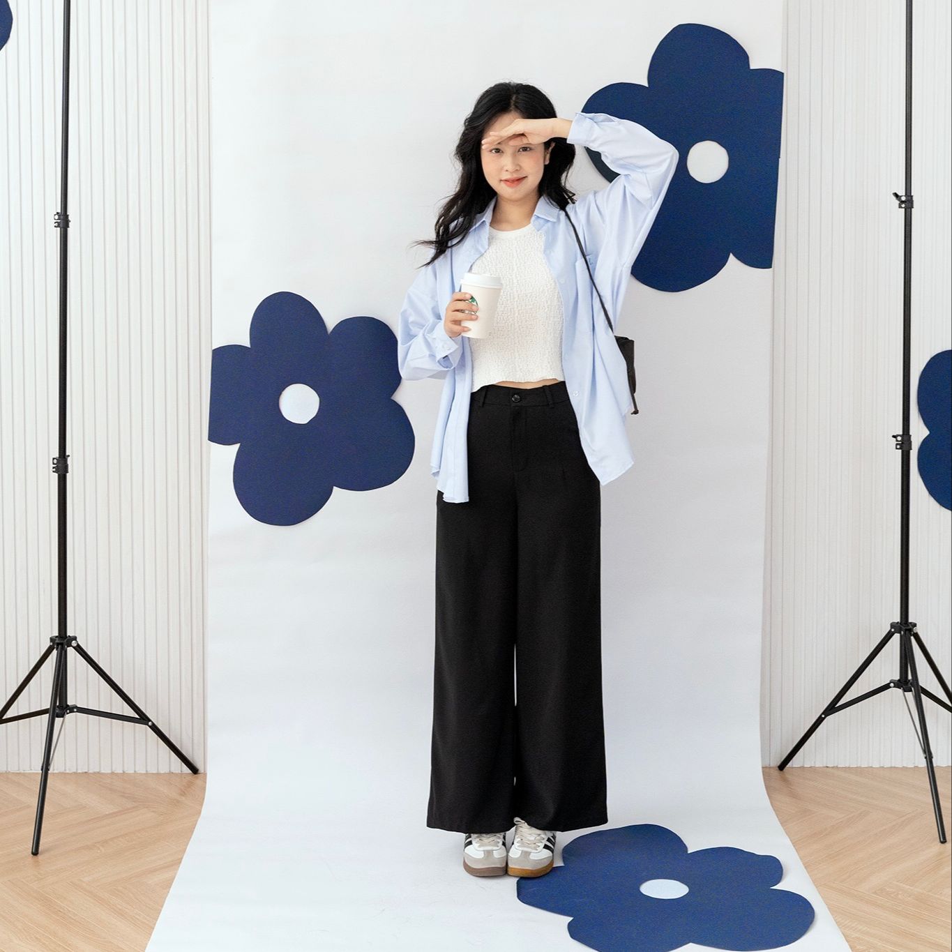 Áo sơ mi vải thô thêu chữ Fromyouth - Basic Shirt