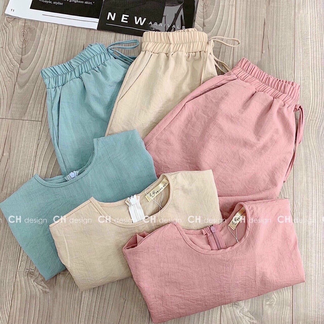 [HCM]SET BỘ ĐŨI TAY PHỒNG CỰC XINH MẶC NHÀ DẠO PHỐ DẠO BIỂN THOẢI MÁI CHO PHÁI ĐẸP drQCS