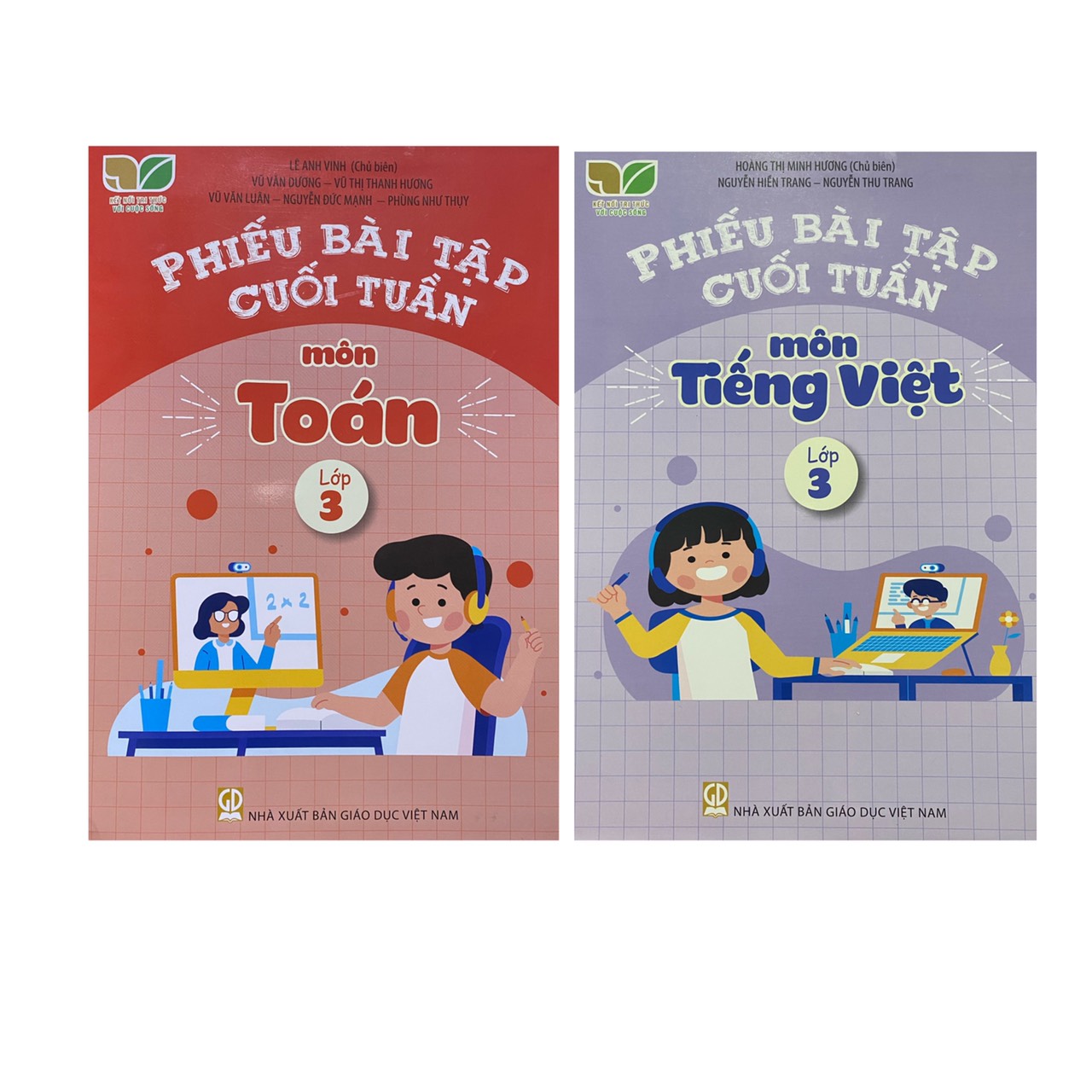 Sách - Combo Phiếu bài tập cuối tuần môn Tiếng Việt + Toán lớp 3