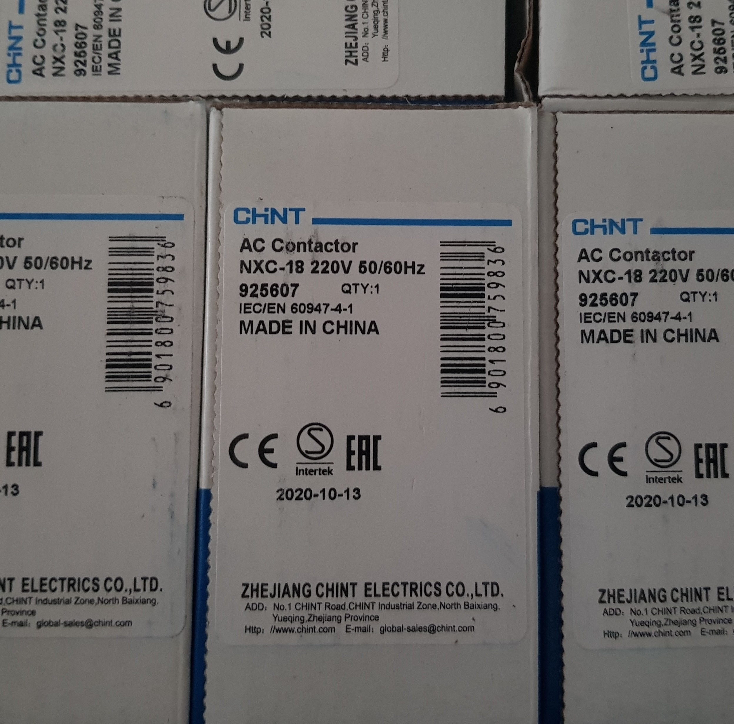 Khởi động từ - Contactor CHINT 3P 18A NXC-18 (Chính hãng)