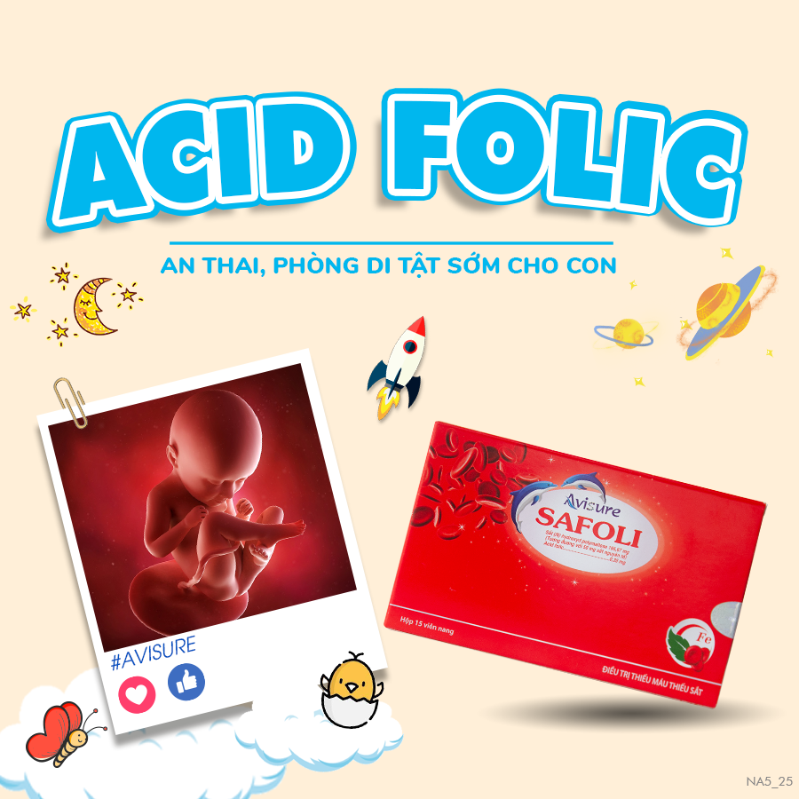 Thuốc sắt hữu cơ cho bà bầu Avisure Safoli