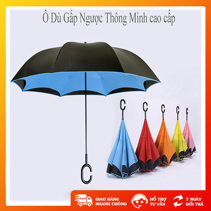 Dù gắp ngược thông minh, ô che mưa che nắng tiện lợi đóng mở dễ dàng - GD0376