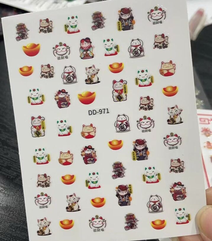 Sticker Tết ,Sticker Bài Dán Móng Nhiều Mẫu - TGN937