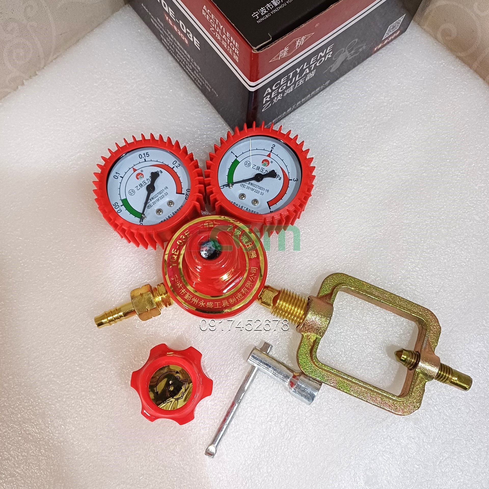 Đồng hồ Acetylene (khí đất đèn), phụ kiện hàn cắt gió đá