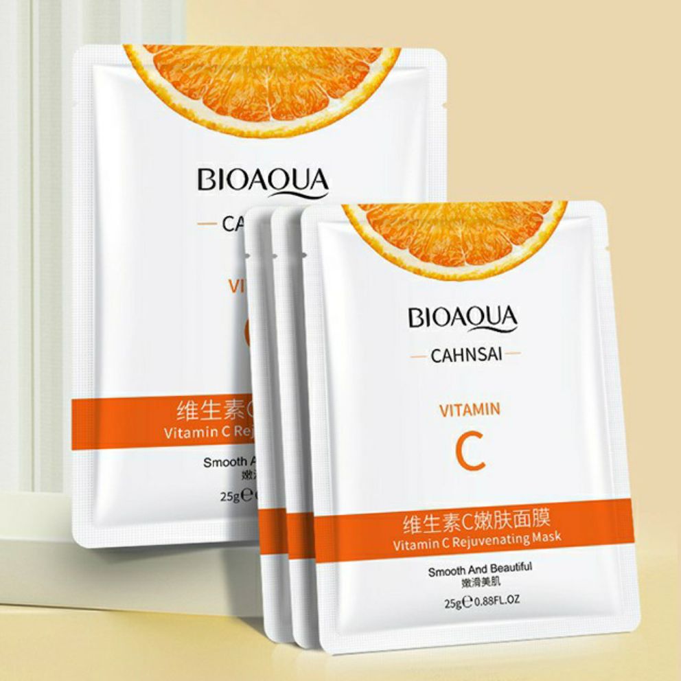 Combo 4 mặt nạ bioaqua trái cam vitamin c