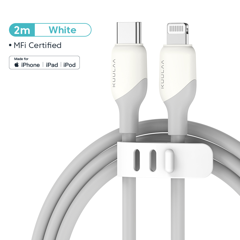 【For iPhone 13】【50% OFF Voucher】KUULAA MFi 30W 3A(MAX) Fast Charging Cable Type-c To Lightning PD Quick Charging Date Cable For iPhone 12 Mini Pro Max 11 X XS 8 XR Charge Cord