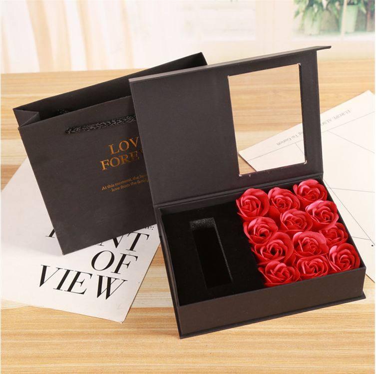 Hộp Hoa Hồng Đựng Son ( tặng kèm son )full box