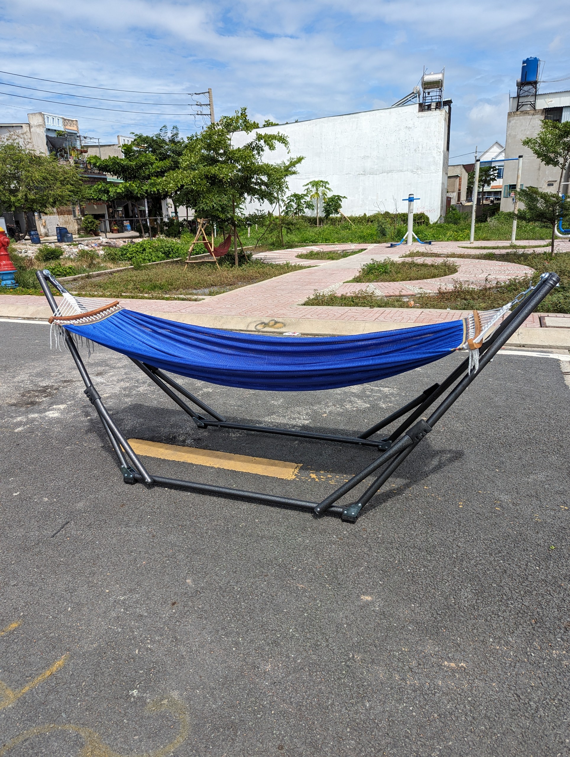 Giá Võng người lớn 1984 ( since 1984) ( khung có túi đựng) - chịu lực 200kg - Mua khung tặng lưới ( Đủ Màu )
