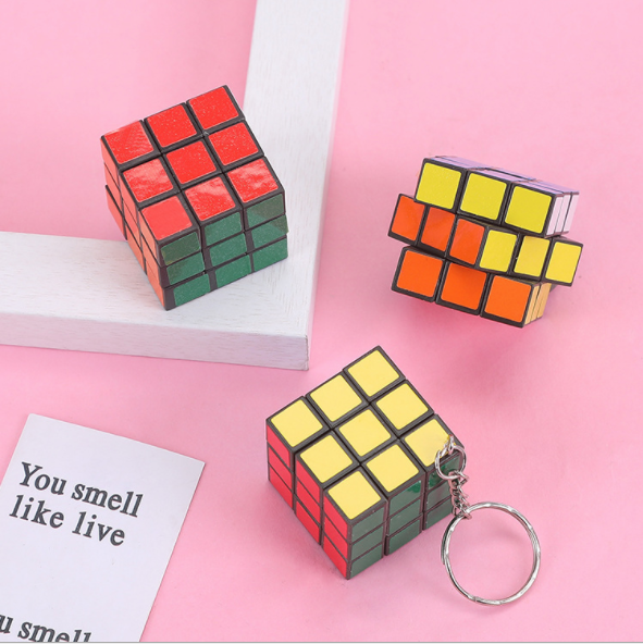 Móc Khóa Rubik 3cm x 3cm Thú Vị