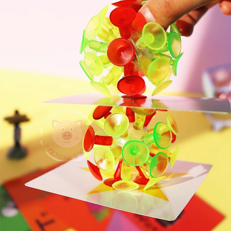 Đồ chơi bóng ném dính Sticky Ball phát sáng ,cụ dạy học tiếng anh cho giáo viên (6X6 cm)-HAUSE