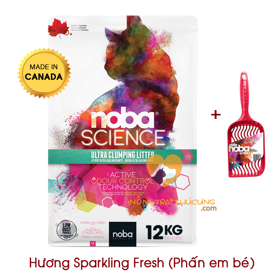 Cát Vệ Sinh Cho Mèo Noba Science 12kg (Made In Canada) - [Nông Trại Thú Cưng]