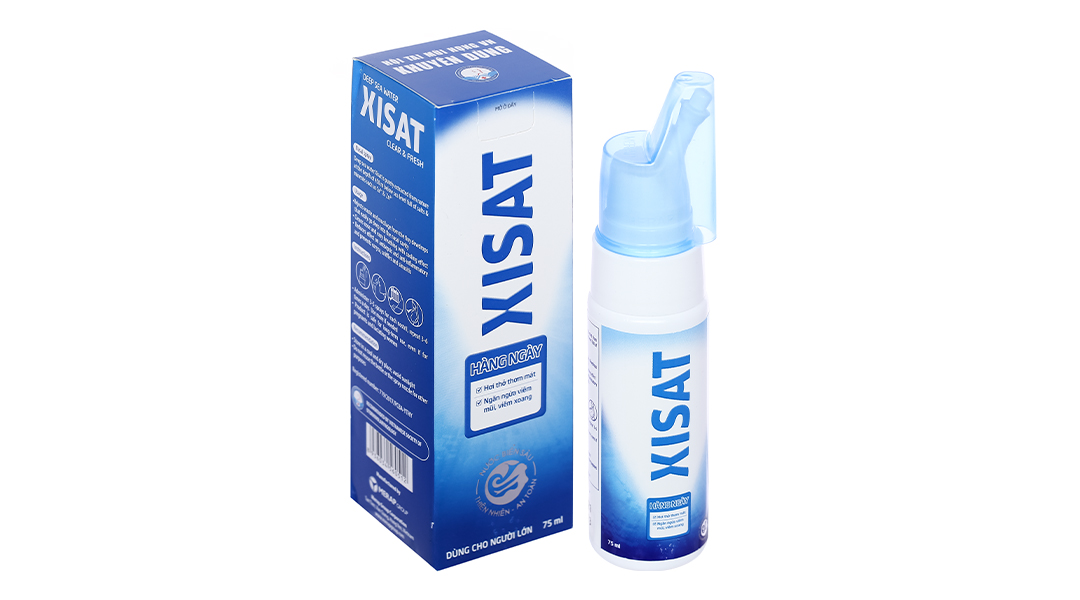 XISAT 75ML Xịt sạch thông mũi, nước biển sâu