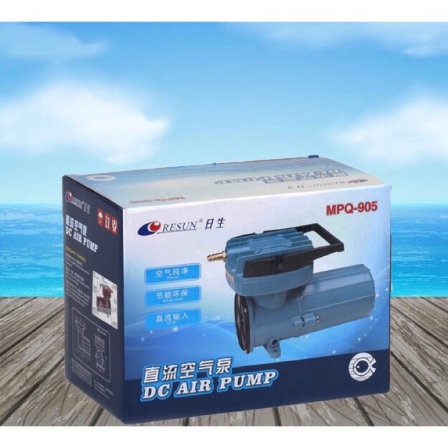 Máy thổi khí oxy xài bình 12v Resun Mpq 905