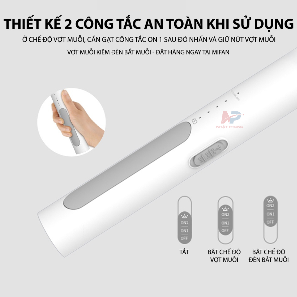 Vợt muỗi tự động kiêm đèn bắt muỗi WEIDASI WD-958,959 pin sạc tích điện 1200mah, vợt bắt muỗi thông minh cao cấp để bàn bảo hành 12 tháng HÀNG CHÍNH HÃNG