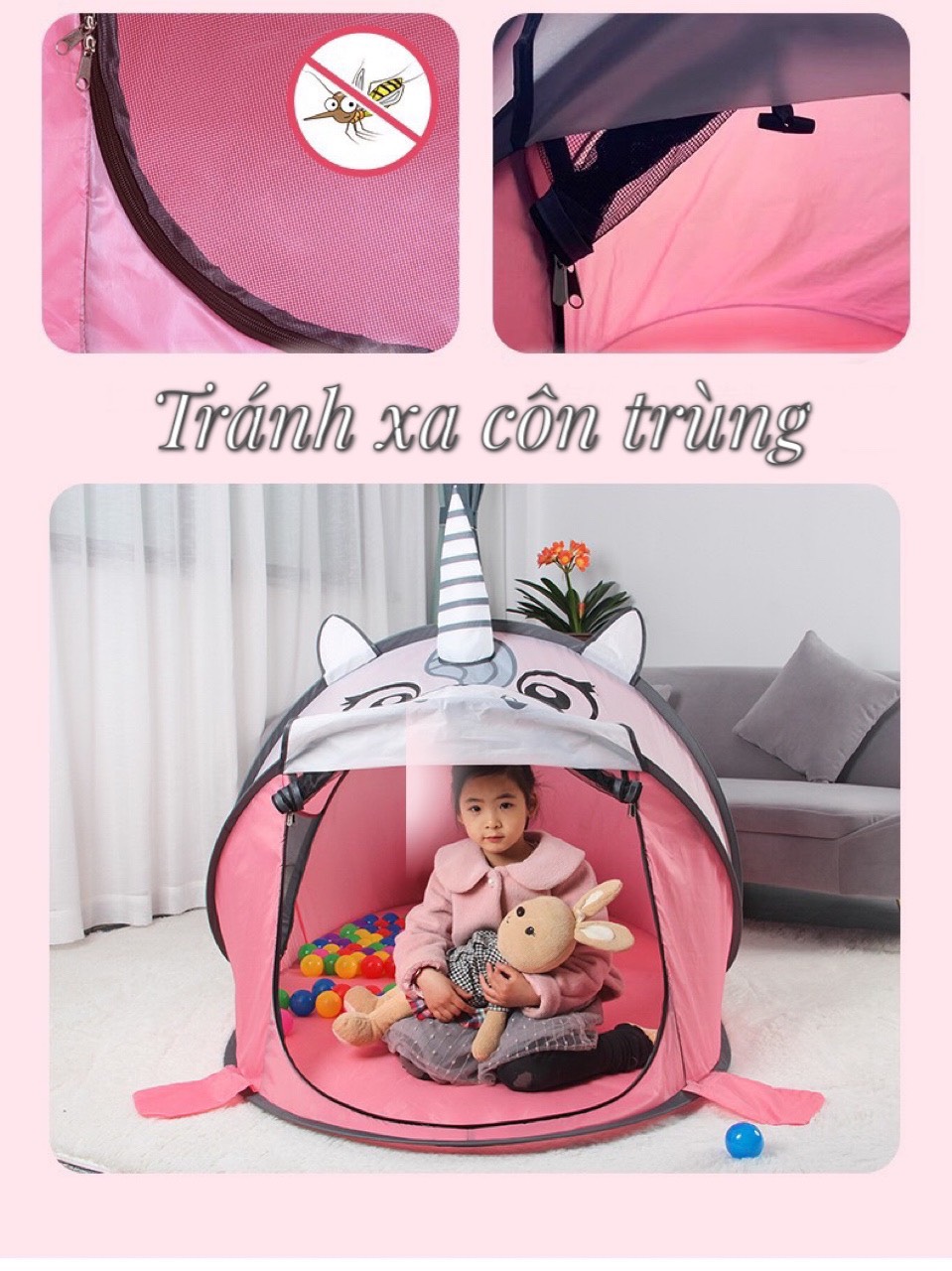 [SIÊU RẺ❤️] – Lều cho bé – Lều tự bung – Cao Cấp