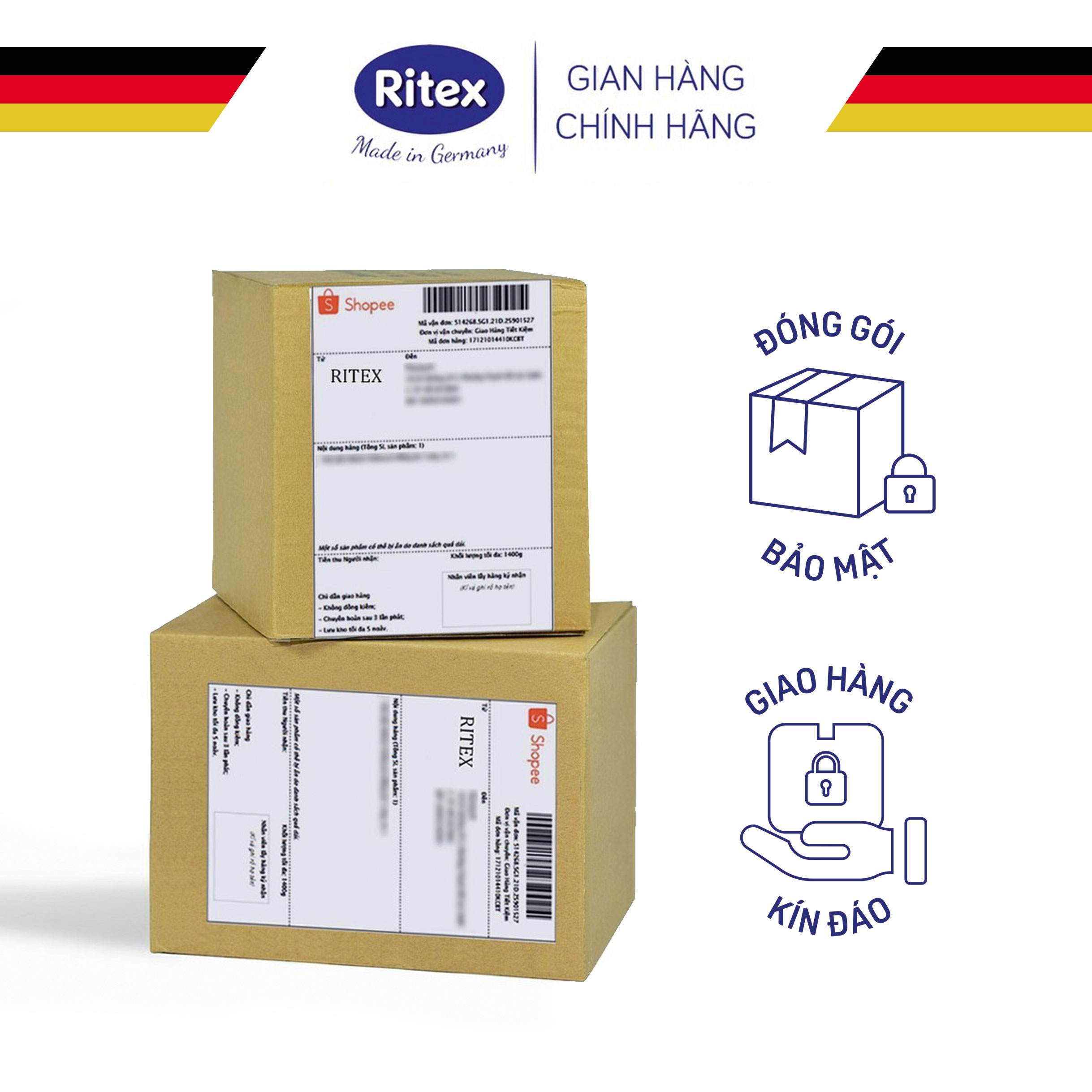 Bao cao su Ritex Extra Dunn - Siêu Mỏng Cao Cấp 0.01mm,size 52mm (Hộp 3 chiếc)