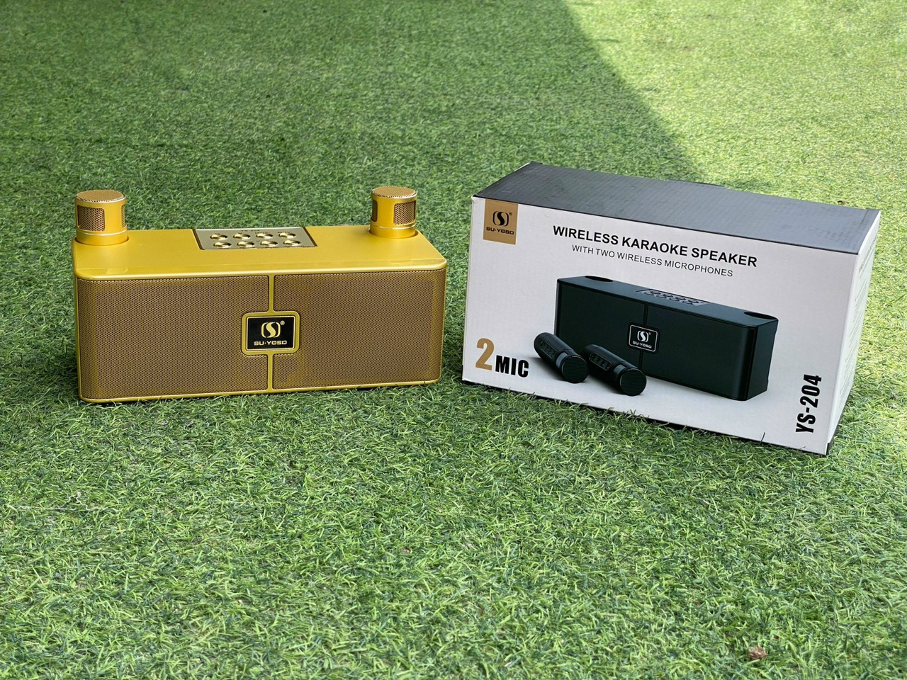 Loa bluetooth karaoke SuYosd YS204 2 mic