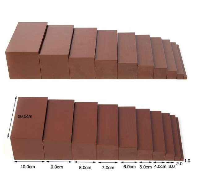 Thang nâu Montessori - Brown stair (Phiên bản tiêu chuẩn)