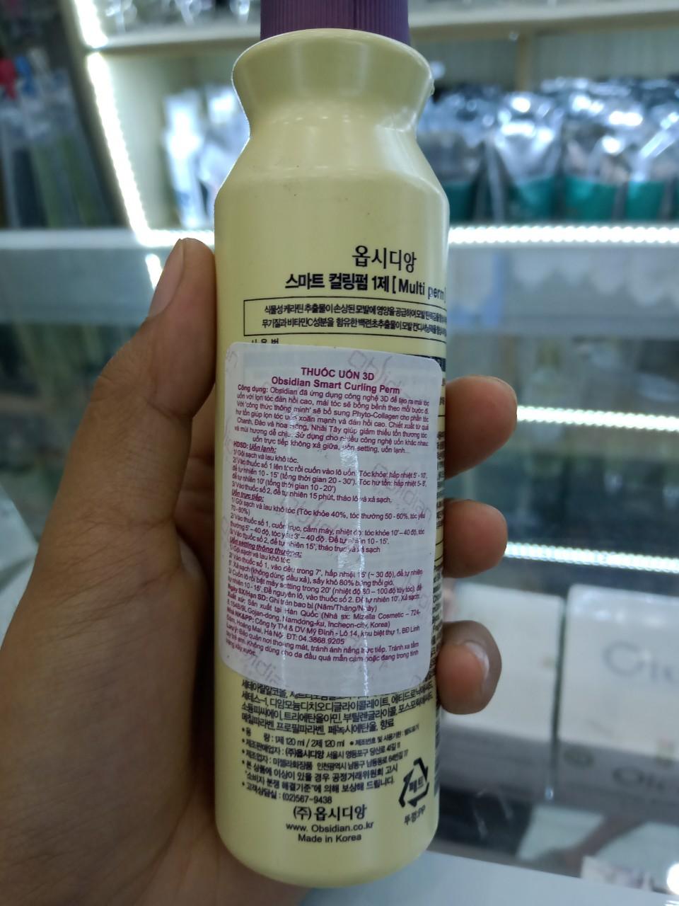 uốn tóc 3D Obsidian Smart Curling Perm ( uốn lạnh + uốn nóng) 120mlx2