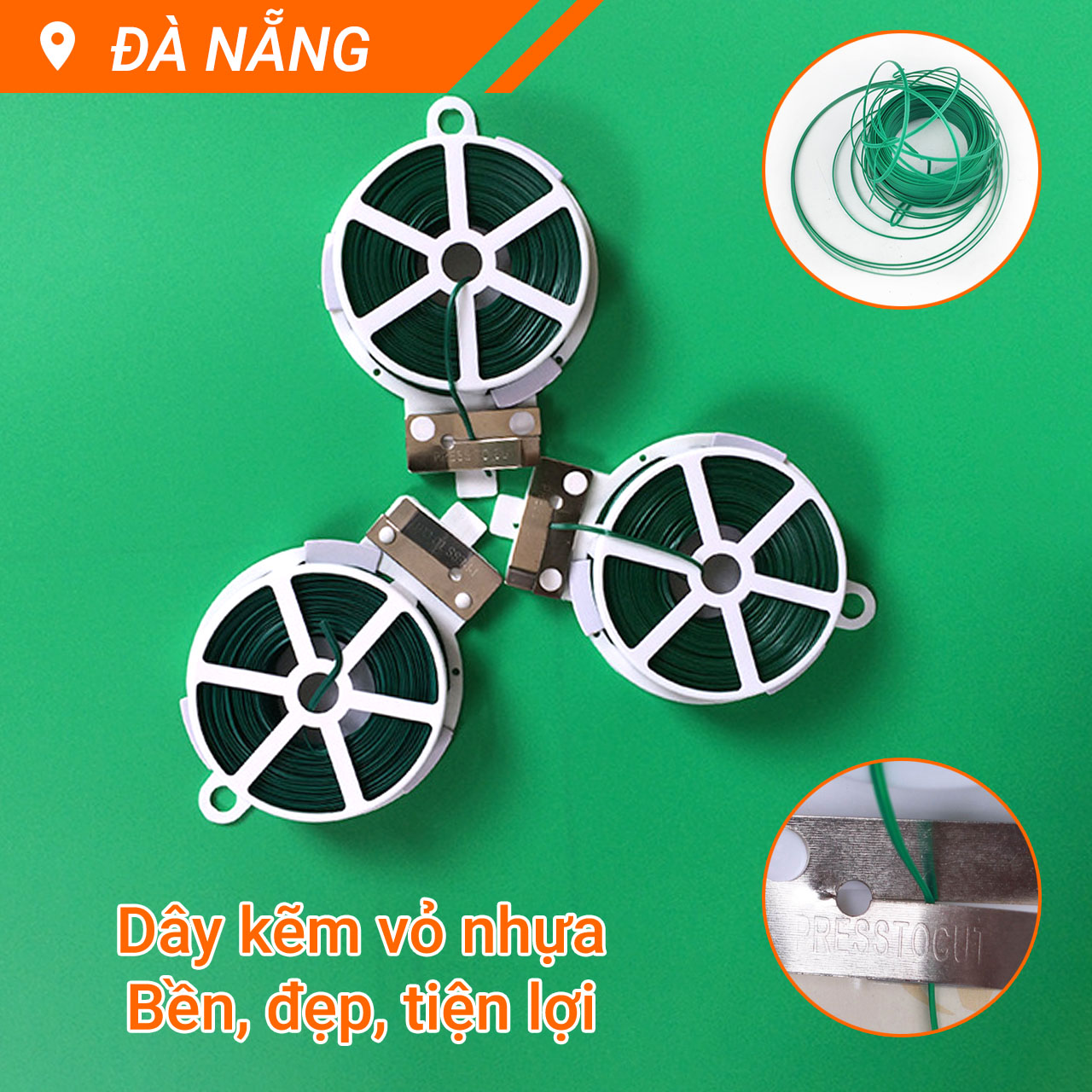 Dây kẽm bọc nhựa buộc cành