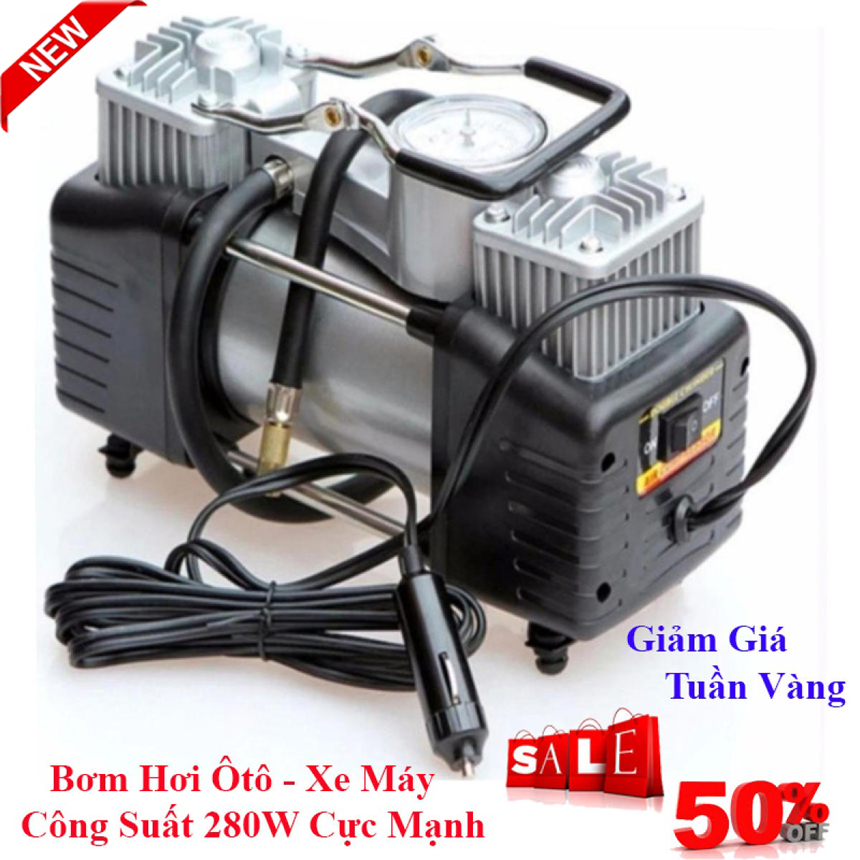 [HCM][  HÀNG CHÍNH HÃNG ] Máy Nén Khí- bơm hơi 220v mini áp suất cao. Bơm hơi Ôtô 12v xe đạp xe máymã lực lớn Công Suất Đạt 120W Dễ Dàng Sử Dụng.Chất Lượng Tốt Giá Thành ổn Định .Bảo Hành Uy Tín 12 Tháng. Lỗi 1 Đổi 1 Đổi