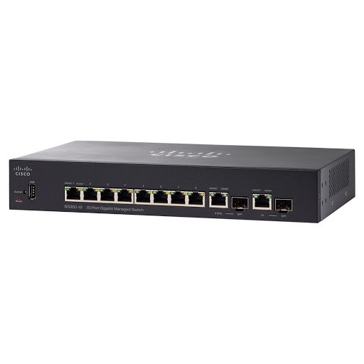 CISCO SG350-10-K9-EU 10-port Gigabit Managed Switch