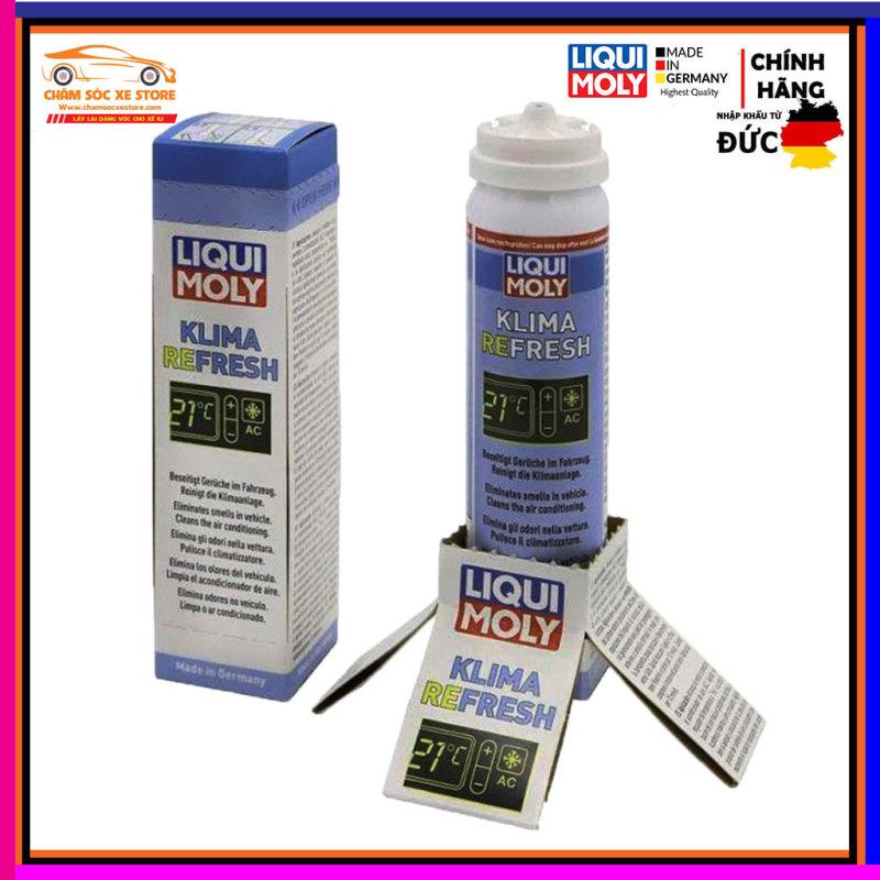 Chai xịt xông khử mùi và diệt khuẩn đa dụng, dàn lạnh xe hơi LIQUI MOLY KLIMA REFRESH 75ml (20000) chamsocxestore