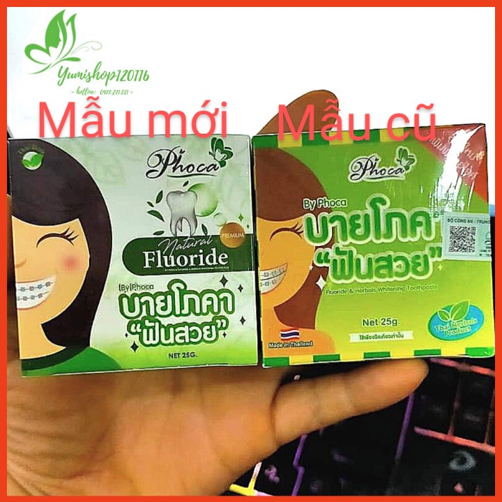 Kem Đánh Răng Thảo Dược Phoca Thái Lan, Trắng Răng Thơm Miệng Siêu Sạch