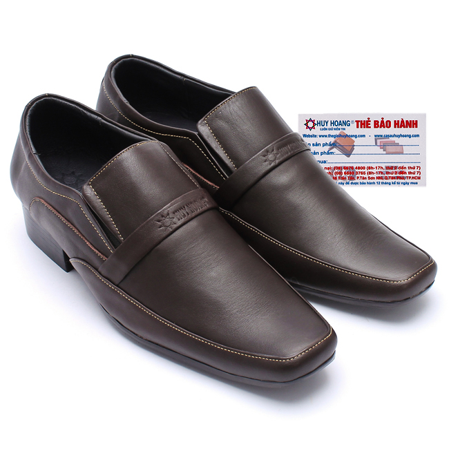 Giày nam da bò màu nâu đất TH7134