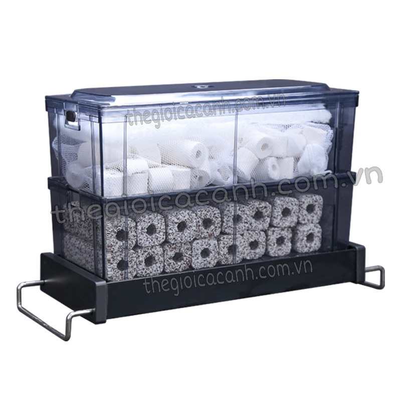 BỘ LỌC DÀN MƯA SOBO 2 TẦNG CHO HỒ CÁ CẢNH