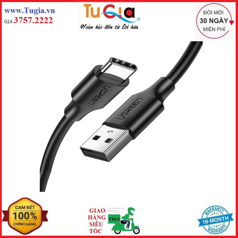 Cáp USB Type C to USB 2.0 Ugreen 60116 dài 1m - Hàng chính hãng