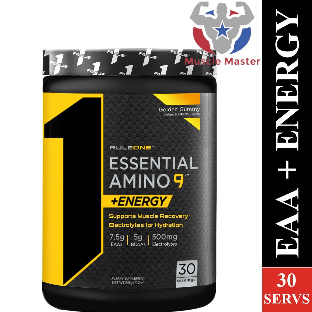 Thực phẩm bổ sung rule 1 essential amino 9 eaa + energy 30 lần dùng - gummy