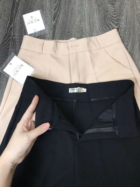 Quần Ống rộng Suông Khuy Giữa