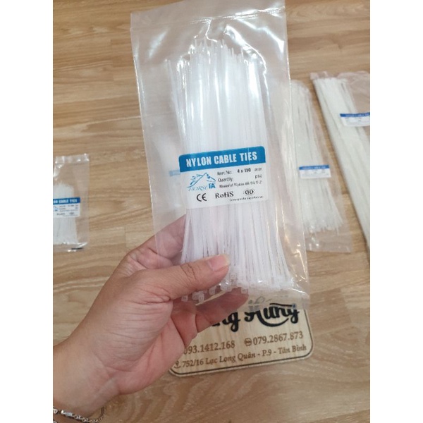 Bịch dây rút nhựa 10cm , 15cm, 20cm, 25cm