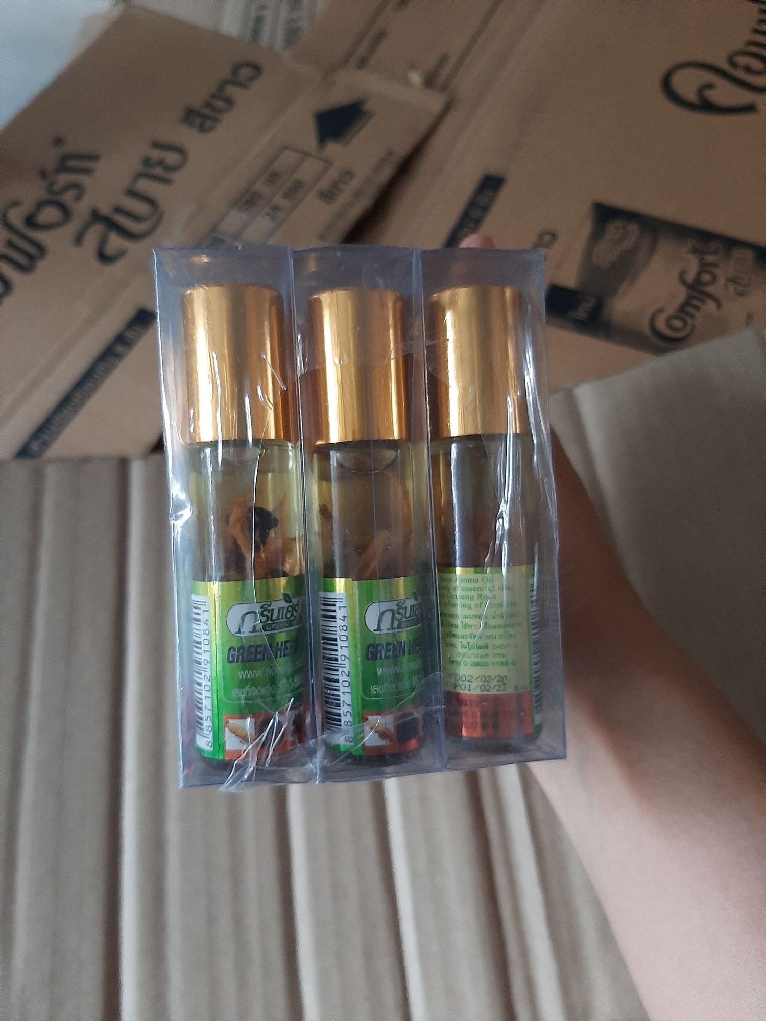 Dầu thảo dược nhân sâm Green Herb oil thái lan