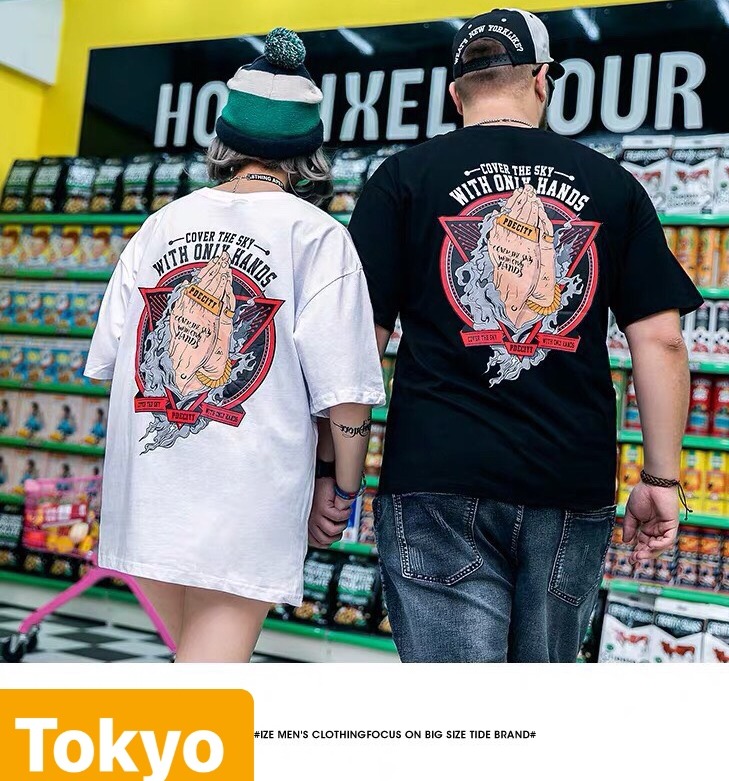 ÁO THUN TEEN FORM PHOM RỘNG TAY LỠ NỮ UNISEX BÀN TAY SÁM HỐI NHẬT BẢN - TOKYO FASHION